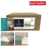 All-Natural 20 lb Coconut Soy Wax for Candle Making - Versatile and Long-Lasting