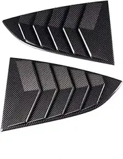 ABS Carbon Fiber Rear Window Glass Triangle Shutter Trim Louver Plate Compatible for Toyota 86 and Subaru BRZ 2022-2023 Modified Accessories(Carbon Fiber)