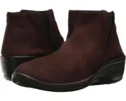 Arcopedico Luana 4284-22 Boots Women 8-8.5 Brown Faux Suede Wedge Bootie KHD2114