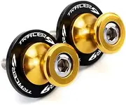 Motorcycle Swingarm Spools Slider Stand Screw Stand Screws 6MM Accessories for Yamaha Tracer9GT Tracer 9 Tracer 9GT 2021 Motorcycle Swingarm Sliders Accessories(Yellow)
