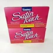 Vintage 1995 Tampax Satin Touch 8 Regular Lot Of 2 Boxes movie prop collectable