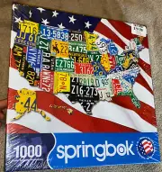 BRAND NEW Springbok's 1000 Piece Jigsaw Puzzle State Plates, Multi, 24" x 30"