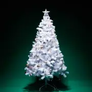 Sale 5FT 1.5M White Christmas Tree 500 Tips Metal Stand Eco-friendly Home Decor