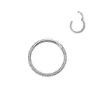 Twist Wire Nose Ring Surgical Steel Hinged Clicker Rings Hoop Ear Lip Nose Ring