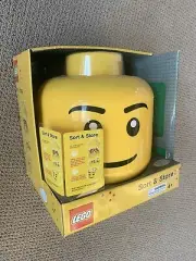 NEW IN BOX LEGO Large Sort & Store Head w/ Bonus Flat Plate RARE RETIRED