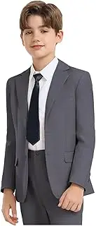 [Boihedy] Boys Formal Suit Set 4 Pieces Kids Tuxedo Ring Bearer Outfit