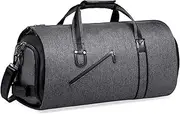 [Aucbyao] Convertible Garment Bag with Shoulder Strap, Garment Duffle Bag for Travel, 2 in 1 Hanging Suitcase Suit Travel Bags, Large Garment Weekender Bag Flight Bag with Shoe Compartment for Men Women