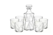 Bormioli Rocco Cassiopea-Decanter And Tumbler Set-7PC | Bnb Supplies