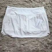 Athleta Skirt Womens Size XL White Golf Jupe Short Athletic Pull-On Tennis Skort
