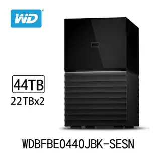 【WD 威騰】My Book Duo 44TB (22TB x2) USB3.2 3.5吋 外接硬碟(WDBFBE0440JBK-SESN)