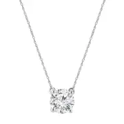 Meera 1.00ct Laboratory Grown Solitaire Diamond Necklace in 9kt White Gold