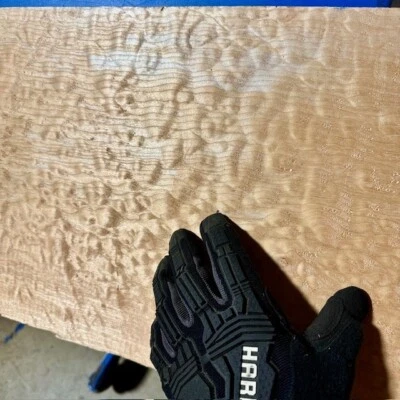 BIG Quilt Figured 6/4 MapleBillet 34”X12-13.2”X 1.4" KD Bass LP Carve Top