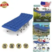 Easily Foldable Camping Cot Bed with Waterproof Mattress - 75x28x15 Inches