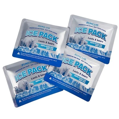 Reusable Ice Packs for Lunch Bags, Long Lasting Small Freezer Packs for Lunch...