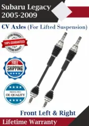 New OE Front CV Axles For 2005-2009 Subaru Legacy W/Lift Lifetime Warranty (for: Subaru)