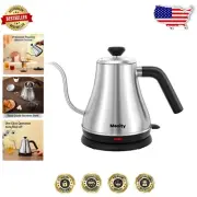 Fast Heating Electric Kettle with Gooseneck Spout - 27oz Stainless Steel Design
