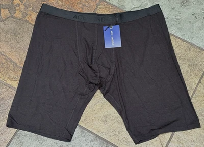 ACE + INDIGO XL Deep BLACK Soft Modal Blend Eco Friendly Pouched Boxer Brief NWT