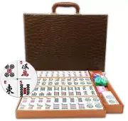 American Mahjong Game Set 166 White Engraved Tiles for Western Mah Jong, Mah ...
