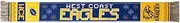 AFL West Coast Eagles Mens Adults Winter Wonderland Ugly Scarf, OSFM