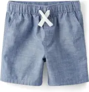 NWT Gymboree Blue Chambray Prairie Fields Shorts Boy's Size 10