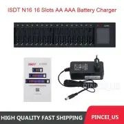 ISDT N16 16 Slots AA AAA Battery Charger For Li-lon LiHv Ni-MH Ni-Cd LiFePO4