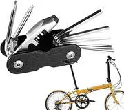 Cycling Multi Tool Kit - Cycle Repair Tool Kit with Wrenches,Lightweight Folding Chain Remover Multi Function Repair Gadget for Men & Mountain