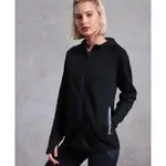 SUPERDRY 極度乾燥 黑色 長袖 運動外套 女 40碼