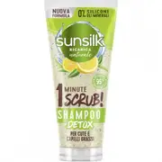 Sunsilk Shampoo Detox Scrub Green Tea And Lemon 1 Minute Scalp And Oily Hair 200 Ml