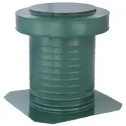 Unbranded Roof Static Vent 15"x16"x16" Aluminum in Green Corrosion Resistant