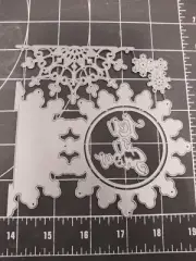 Universal Die Cut Tool Thin Metal Emboss XL Let it Snow snowflake party birthday