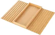 Generic Couch Cup Holder Tray Foldable Sofa Hack Armrest Table Couch Organizer Caddy Arm Tray Bamboo Sofa Armrest Foldable Table Snack Holder Cup Stand for Living Room Bedroom Organiser