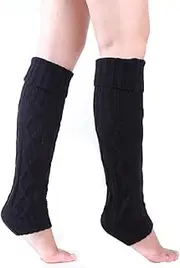 [Generic] Women Knit Leg Warmers,1 Pair 80s Women Knit Leg Warmers/Leg Warmers Knee High Socks for Women for Party Sports Yoga