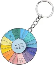 [homfanseec] Food Decision Keychain, What to Eat Keyrings, Funny Keychain for Women Men, Birthday Gifts for Friend Family