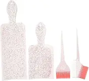 PAMINGONO Hair Coloring Kit 1 Set Highlighting Dye Board Brush Comb for Salon Home Use