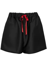 Simone Rocha Satin Shorts - Black - 12 (UK12 / M) 12 (UK12 / M)