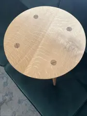 White Oak Stool/Side Table