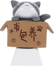 CIYODO Mechanical Keyboard Key Caps Custom Keyboard Accessories Adorable Cat Design R4 Profile Grey