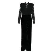 [Alessandra Rich] Alessandra Rich Lace-embellished Dress 40 IT BLACK