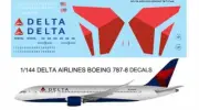 1/144 Decals for DELTA BOEING 787 787-8 DECALS TB DECALS TBD83