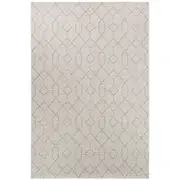 Summer Beige Geometric Outdoor Rug