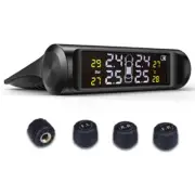 Solar Car Tire Pressure Monitor System LCD Digital Display w/4 External Sensors (for: MG)