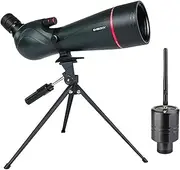 SVBONY SV406 20-60x80 Spotting Scope with Tripod, Equipped with SC001 WIFI Camera for Digiscoping, BAK4 Prism HD Spotter Scope, Waterproof & Fogproof Spotting Scopes for Target Shooting, Bird Watching