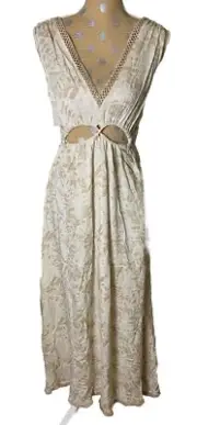 Z & L Europe Women’s Palm maxi dress Large Resort Beach NWT Vacation Boho Whimsy