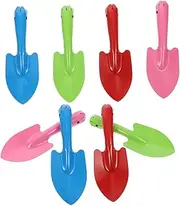 Levemolo 8Pcs Iron Gardening Shovel Multi Functional Planting Trowels for Weeding Digging and Soil Loosening Durable Hand Shovels
