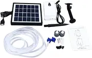 Respicefinem Ground Plug Type Solar Oxygen Pump Weather Solar Powered Oxygenator for Ponds Aquariums