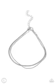 Paparazzi: Glistening Gauge ~ Silver Anklet