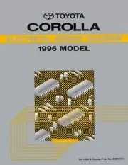 1996 Toyota Corolla Wiring Diagrams Schematics Layout Factory OEM