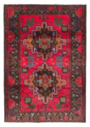 Traditional Vintage Hand-Knotted Carpet 3'0" x 4'4" Wool Area Rug