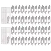 60pcs Exacto Knife Blades Compass Hobby Knife Replacement Blades Refills