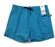 Billabong Board Shorts Mens XL All Day Layback Cyan Blue NWT New